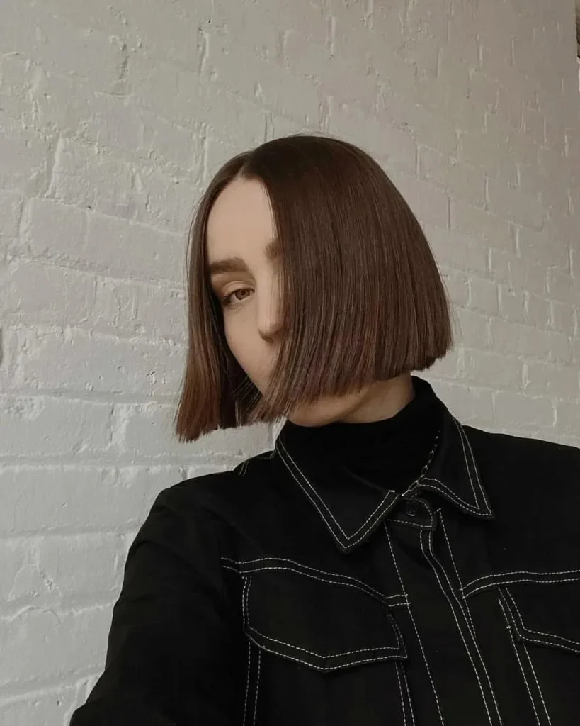 16 Short Brunette Hair Ideas That Look Chic, Fresh, and Seriously Expensive 7 Sleek Espresso Blunt Bob