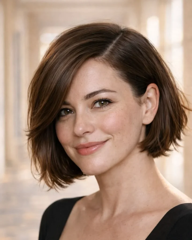16 Cute Short Hair Ideas That Look Effortless, Chic, and Totally Screenshot-Worthy 10 Sleek Side Part Bob