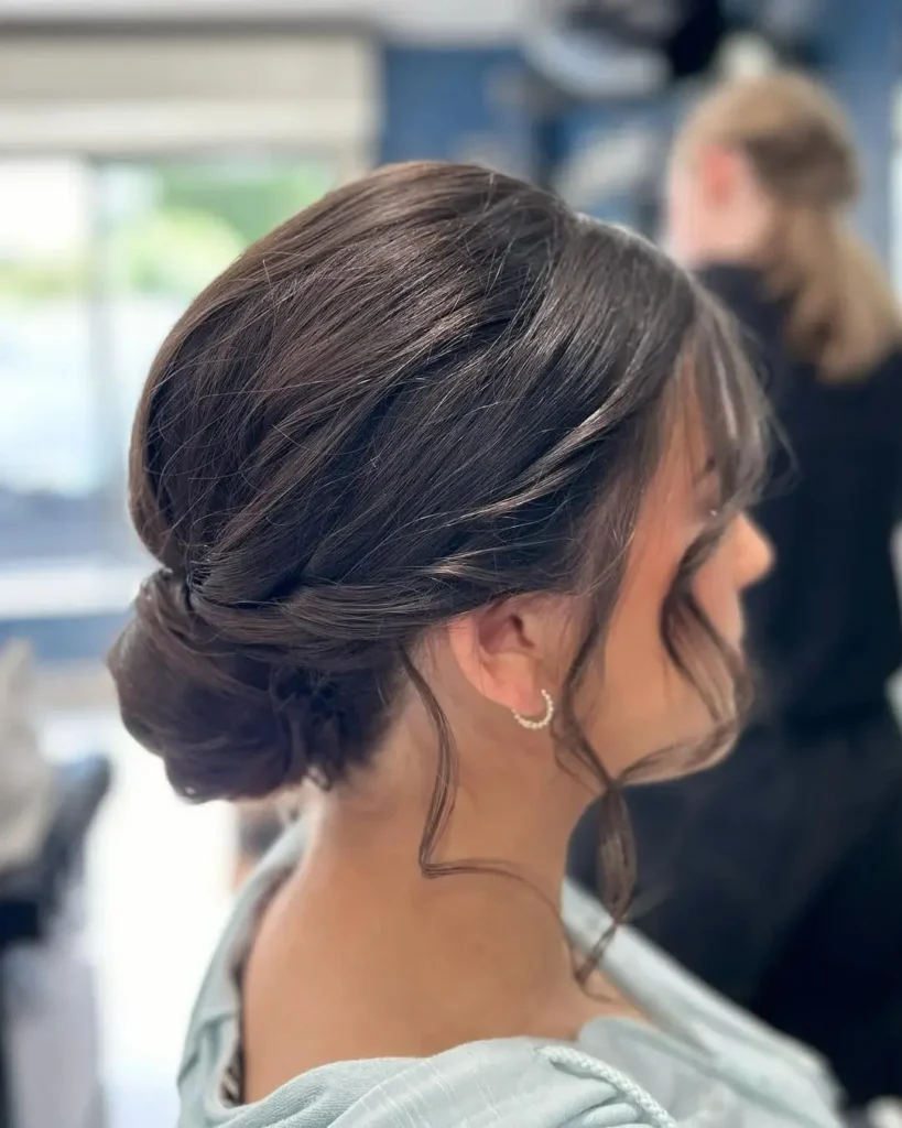 16 Easy Short Hair Updos That Look Fancy but Take Basically Zero Effort 17 Soft Wedding Guest Short Hair Updo