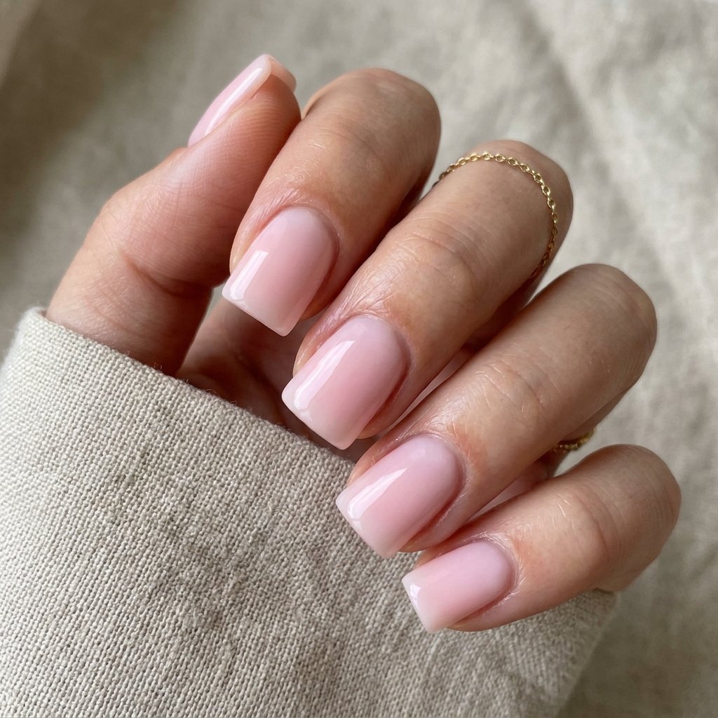 17 Short Duck Nail Ideas That'll Make You Ditch Your Old Nail Look Forever 5 Strawberry Milk Nails