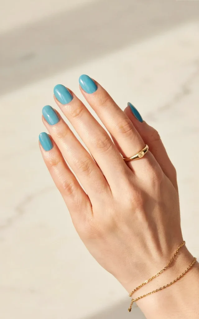 Tiffany Blue Nails