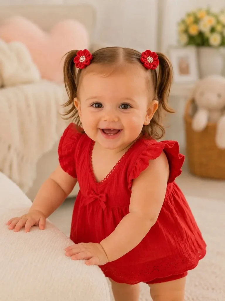 16 Baby Hairstyle Ideas That Are Too Cute to Handle — Easy, Sweet & Totally Photo-Ready 6 Baby Bow Clip Style