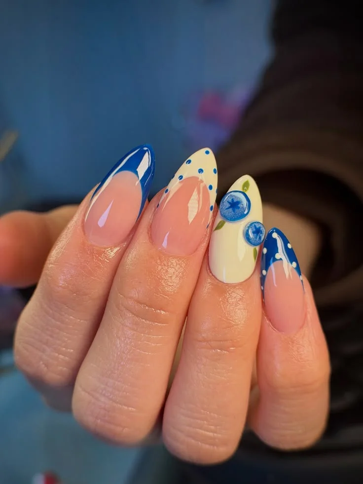 17 Blueberry Nails That Look Sweet, Fresh, and Low-Key Expensive 8 Blueberry Almond Nails
