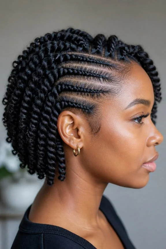 16 Flat Twist Hairstyles Ideas That Look Effortless, Chic, and Totally Screenshot-Worthy 2 Classic Flat Twist Updo