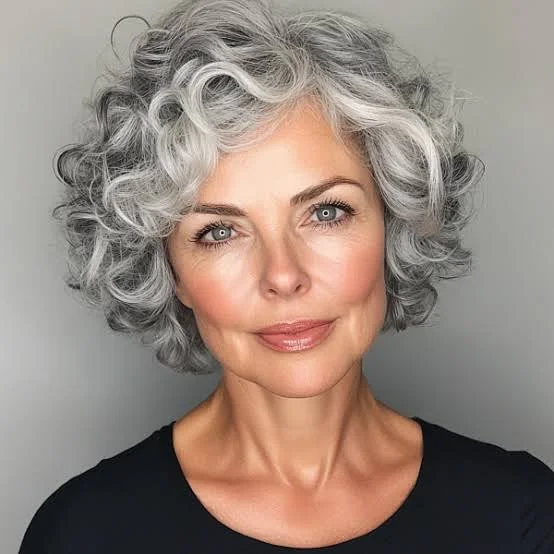 17 Short Grey Hair Ideas That Look Chic, Fresh, and Way Too Cool to Ignore 11 Curly Short Grey Hair