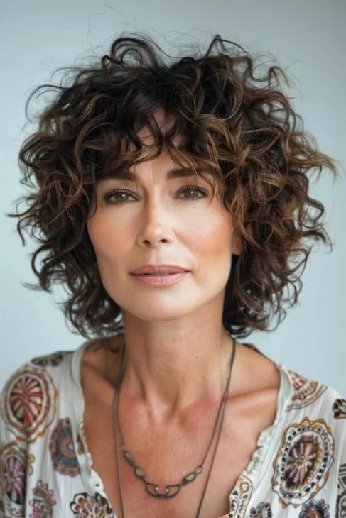 17 Short Thick Hair Ideas That Will Instantly Upgrade Your Look (No Effort, All Style) 14 CurlyBobwithDefinedRinglet