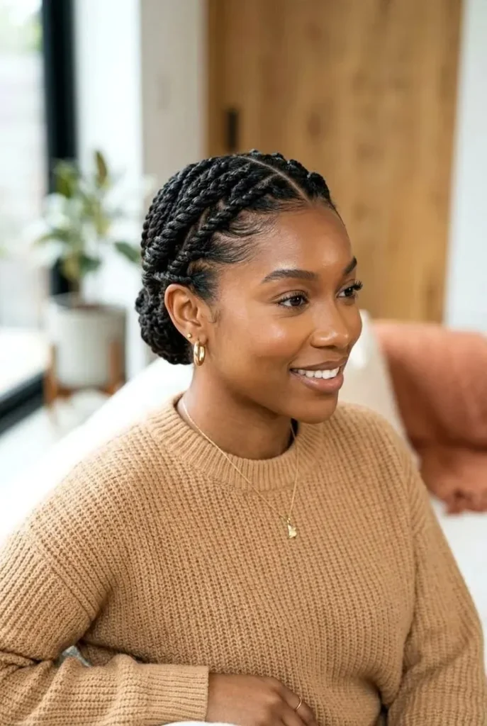 16 Flat Twist Hairstyles Ideas That Look Effortless, Chic, and Totally Screenshot-Worthy 3 Flat Twist Crown