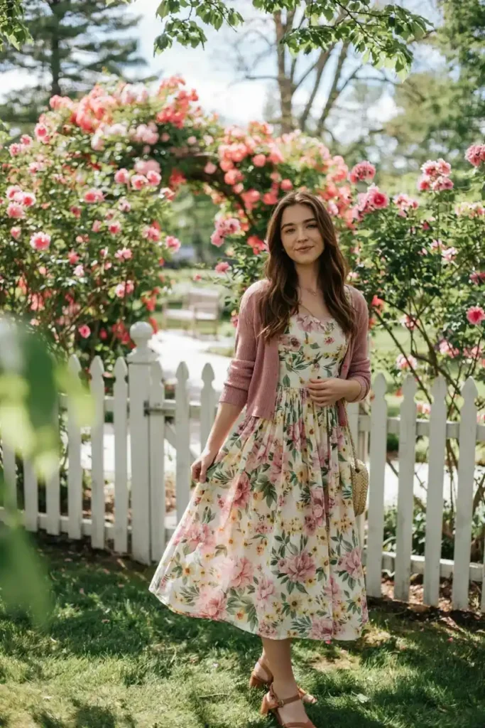 Floral Dress Cardigan