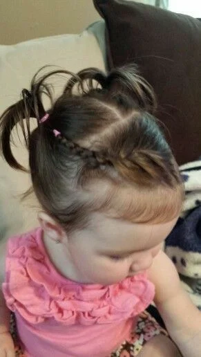 16 Baby Hairstyle Ideas That Are Too Cute to Handle — Easy, Sweet & Totally Photo-Ready 7 Half Up Baby Ponytail