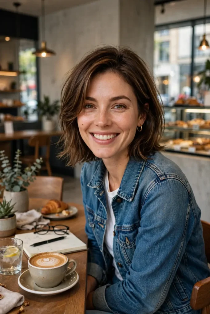 16 Medium Short Hair Ideas That Look Stylish and Easy to Maintain 8 Medium Short Hair With Face Framing Layers
