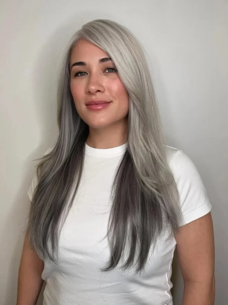17 Grey Hair Color Ideas That Look Expensive, Cool, and Effortlessly Chic 7 Metallic Steel Grey Hair