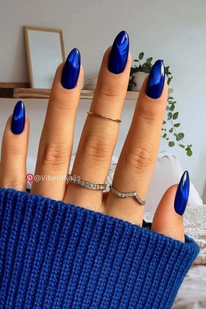 Royal Blue Cat Eye Drama