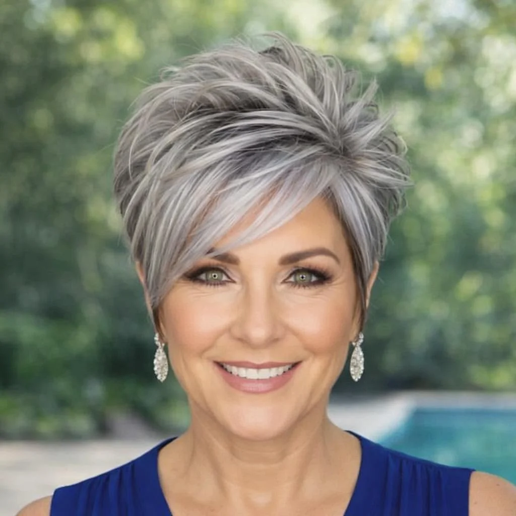 17 Short Grey Hair Ideas That Look Chic, Fresh, and Way Too Cool to Ignore 7 Smoky Grey Layered