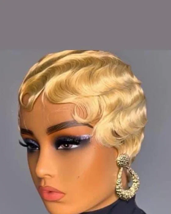 17 Short Hair Brides That Look Chic, Fresh, and Totally Wedding-Ready 6 Vintage Finger Waves