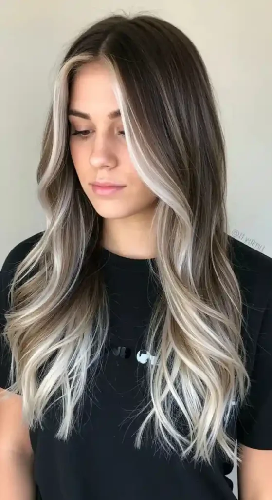 16 Blonde and Brown Hair Color Ideas That Look Expensive Without Trying Too Hard 5 Ash Blonde and Cool Brown Blend