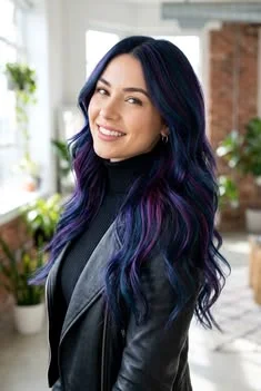 19 Purple Hair Color Ideas That Look Expensive, Cool, and Just a Little Bit Dangerous 18 Blue Purple Hair