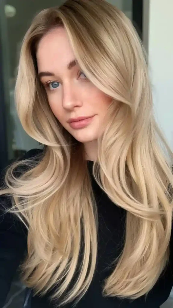 17 Spring Hair Color Ideas That Look Fresh, Expensive, and So Ready for Sunny Days 5 Champagne Blonde