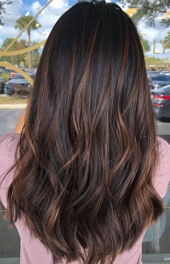 Chocolate Brown with Cinnamon Streaks