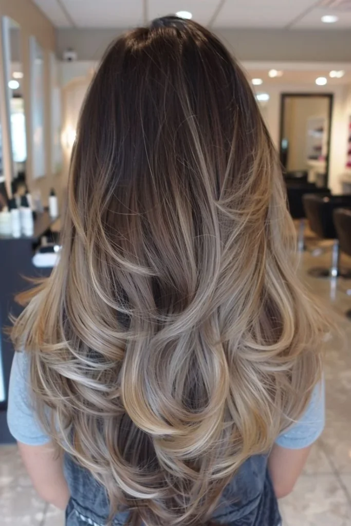 Chocolate Brown with Platinum Blonde Ends