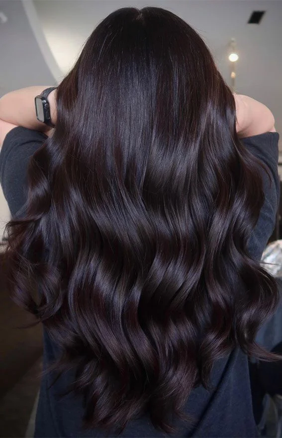 Chocolate Brown with a Violet Tint