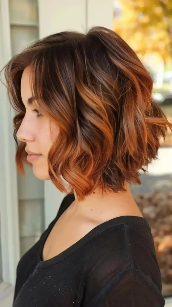 18 Short Hair Highlights That Make Your Cut Look Instantly More Expensive 8 Copper Highlights on Short Dark Hair