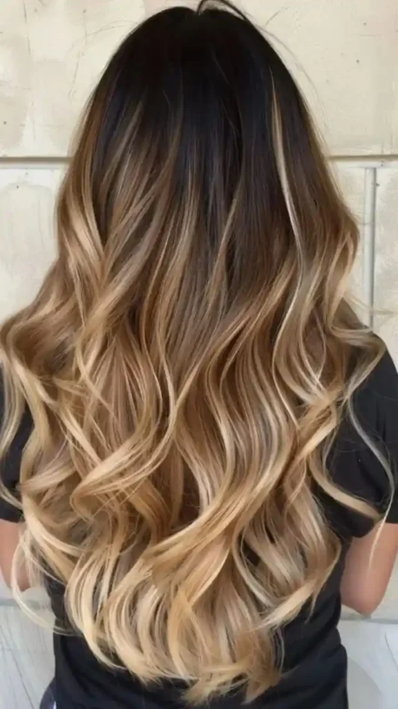 16 Blonde and Brown Hair Color Ideas That Look Expensive Without Trying Too Hard 7 Dark Brown Hair with Golden Blonde Balayage