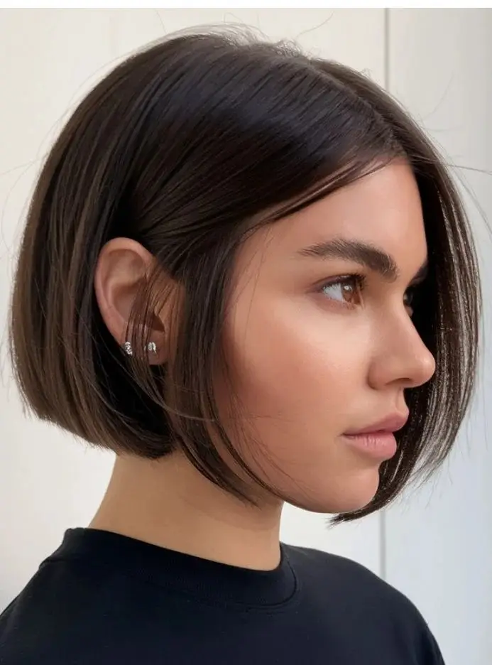 17 Korean Short Hair Ideas That Are So Chic, You’ll Want to Book a Salon Appointment Tonight 11 Ear Length Micro Bob