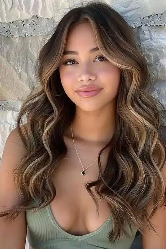 16 Blonde and Brown Hair Color Ideas That Look Expensive Without Trying Too Hard 13 Espresso Brown with Blonde Babylights