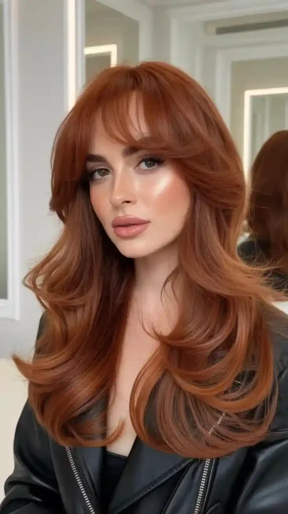 15 Red Brown Hair Color Ideas That Look Expensive, Warm, and Seriously Stunning 7 Golden Auburn