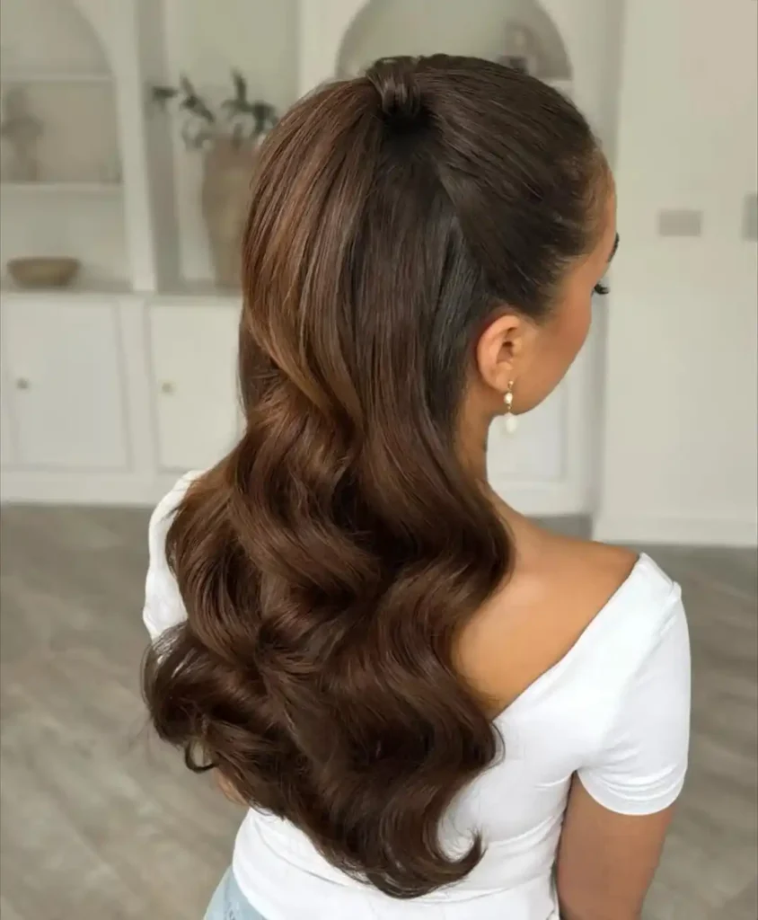 13 Ponytail Hairstyles That Instantly Upgrade Your Look (Yes, Even Your “Lazy Hair Day”) 8 Half Up Ponytail