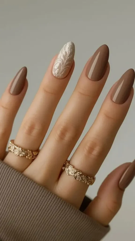 16 Classy Almond Nails That Make Every Outfit Look Expensive (Your New Everyday Nail Obsession) 16 Latte Almond Nails