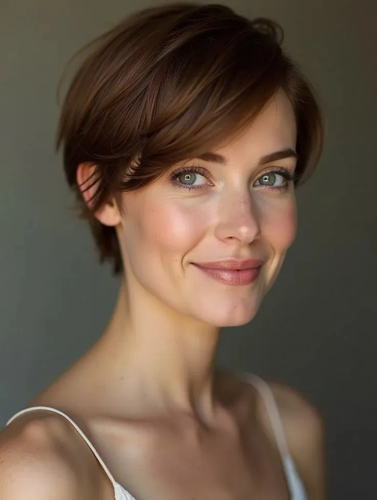 Long Bangs Pixie Cut