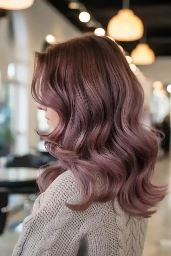 19 Purple Hair Color Ideas That Look Expensive, Cool, and Just a Little Bit Dangerous 16 Mauve Purple Hair
