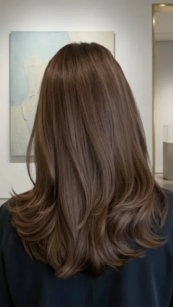 Milk Chocolate Brown With Subtle Waves