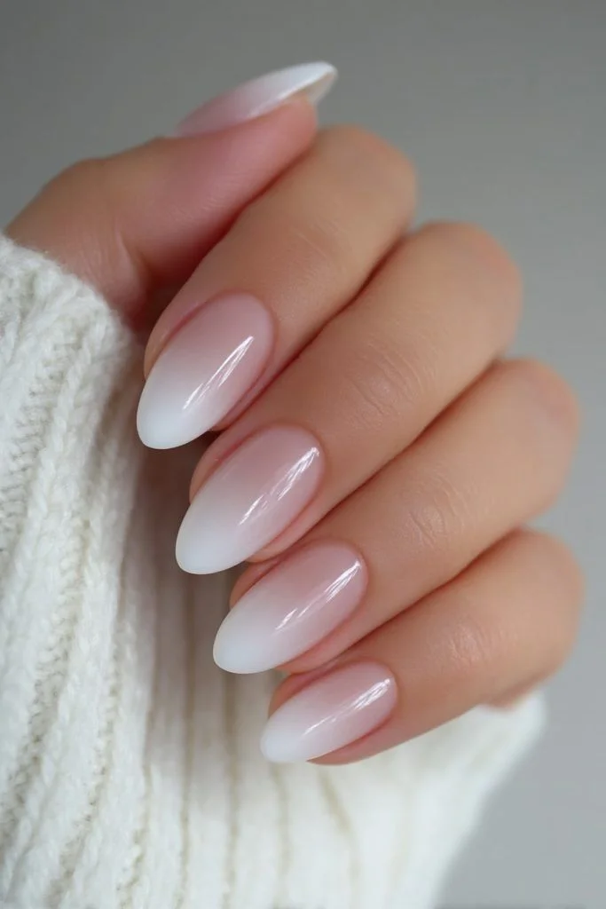15 Short Ombre Nails Ideas That Look Expensive Without Trying Too Hard 4 Milky White Ombre Nails