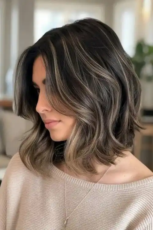18 Short Hair Highlights That Make Your Cut Look Instantly More Expensive 14 Mushroom Brown Highlights on Short Hair