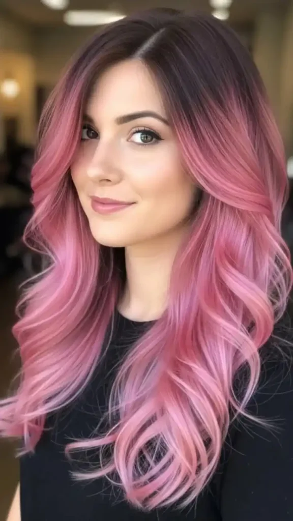 20 Pink Hair Color Ideas That Look So Cute, Your Camera Roll Won’t Survive 12 Pink Ombre Hair