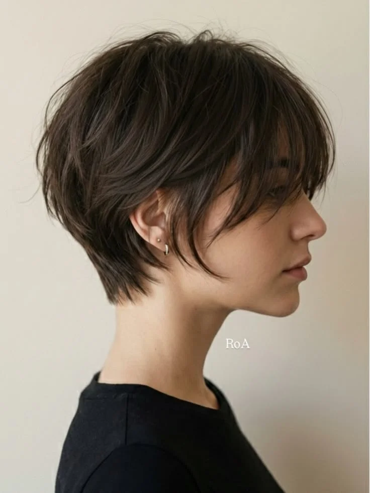 17 Korean Short Hair Ideas That Are So Chic, You’ll Want to Book a Salon Appointment Tonight 6 Pixie Cut with Long Fringe