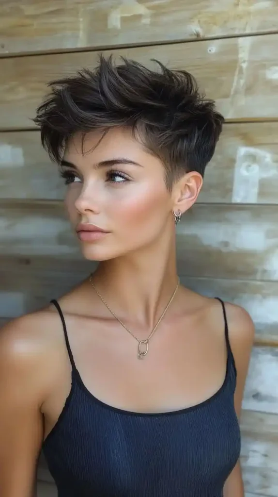 15 Short Hair Updo Ideas That Look Expensive, Effortless, and Ready in Minutes 13 Pixie Faux Hawk