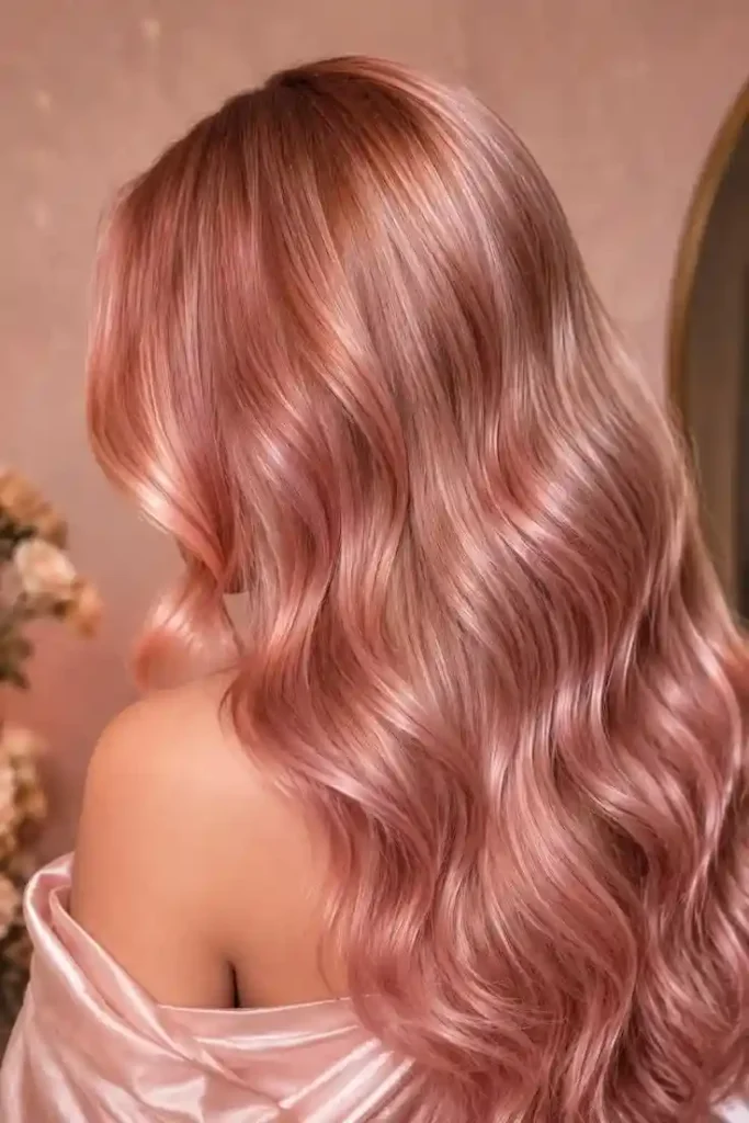 20 Pink Hair Color Ideas That Look So Cute, Your Camera Roll Won’t Survive 3 Rose Gold Pink Hair