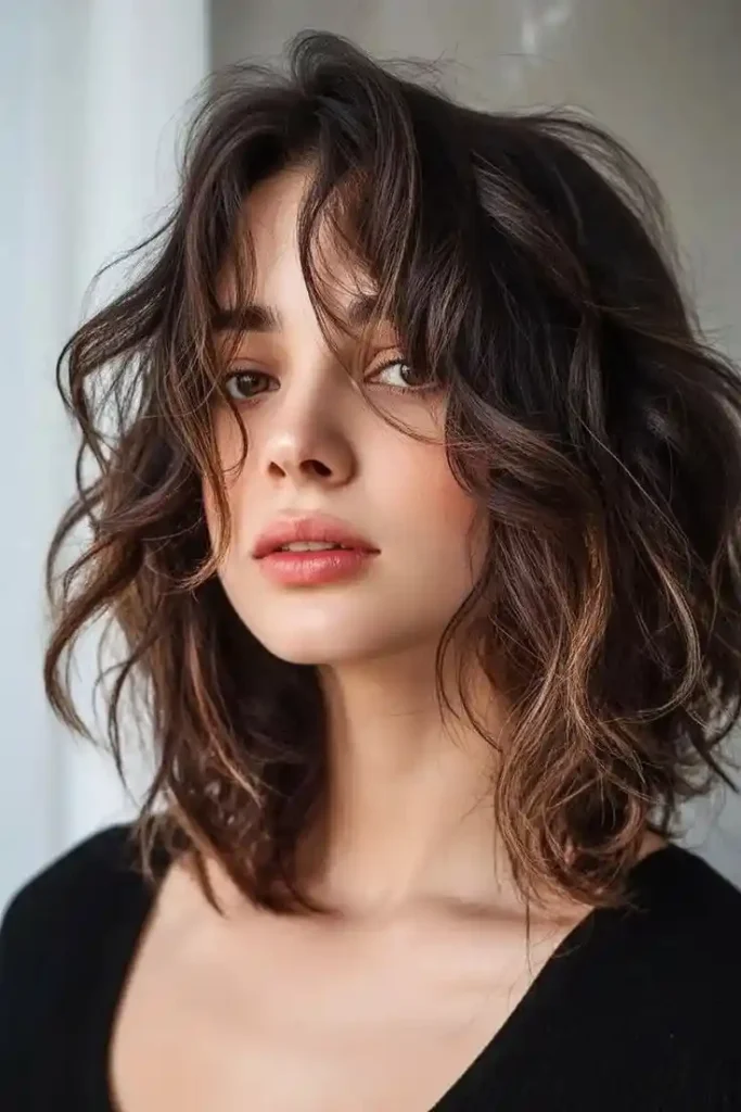 18 Short Dark Hair Ideas That Look Expensive, Chic, and Way Too Easy to Pull Off 16 Short Dark Hair With Tousled Waves