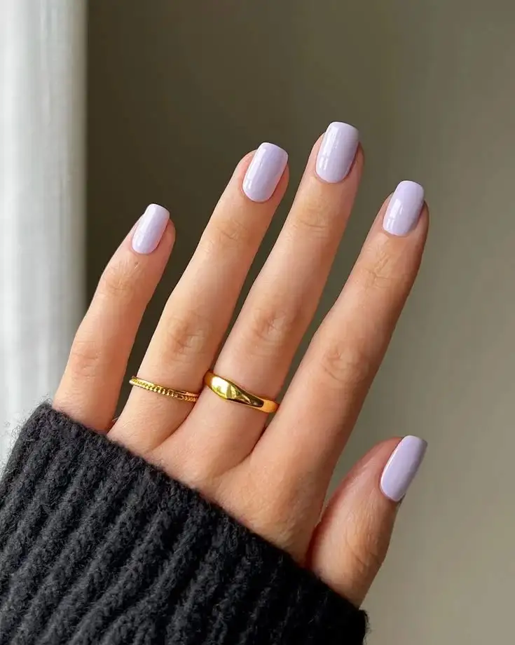 18 Really Short Nails Ideas That Prove Tiny Manicures Can Still Slay 14 Short Lavender Nails