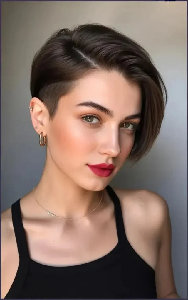 Side Parted Pixie