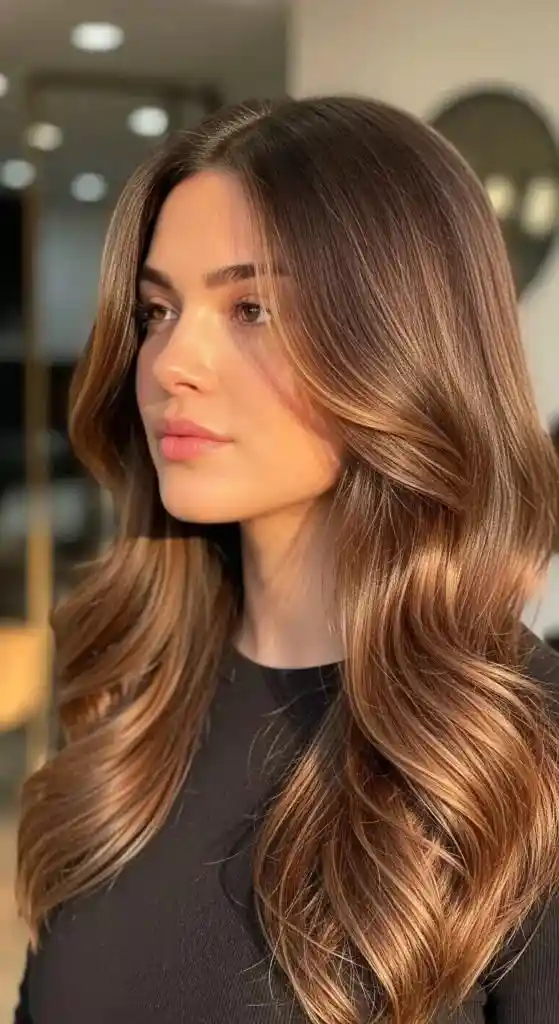 17 Spring Hair Color Ideas That Look Fresh, Expensive, and So Ready for Sunny Days 3 Soft Caramel Brunette