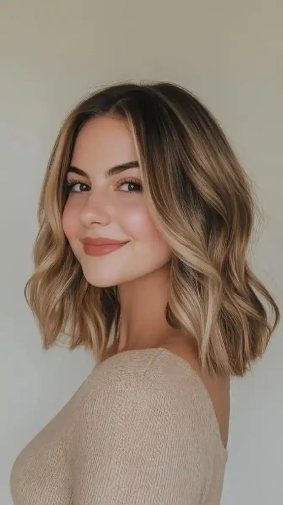 18 Short Hair Highlights That Make Your Cut Look Instantly More Expensive 2 Soft Caramel Highlights on a Short Bob