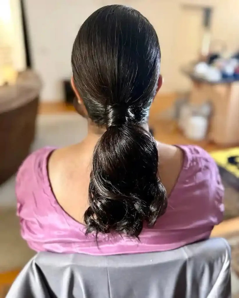 The Sleek Low Ponytail