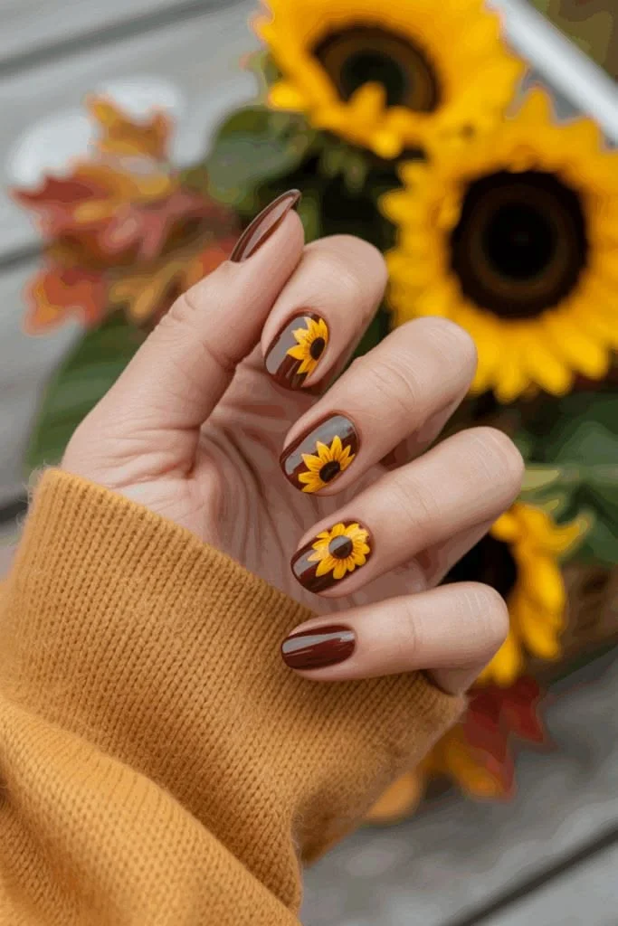 15 Brown Fall Nails Ideas That Create The Perfect Cozy Autumn Manicure 32 Brown Fall Nails