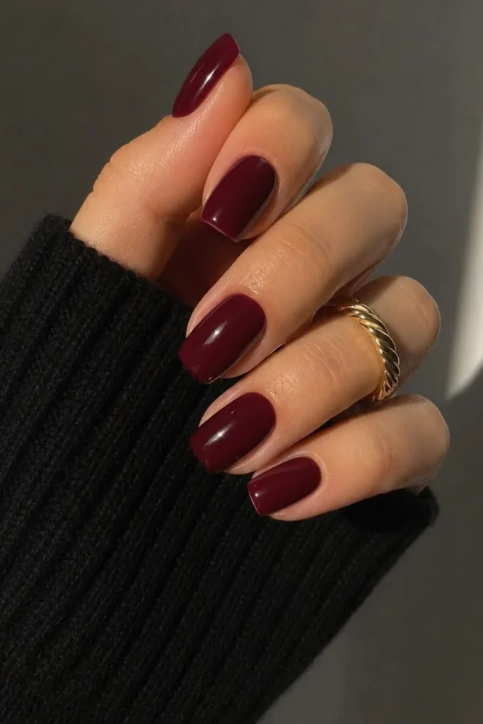 Burgundy Wine Nails