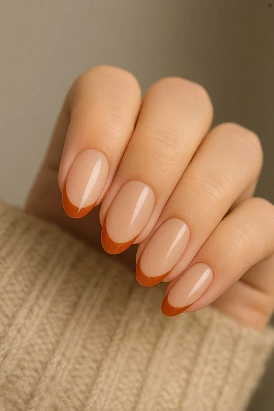 Cute Fall French Tips