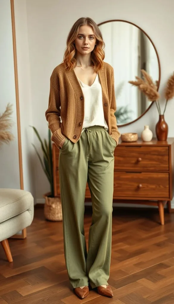 16 Boho Fall Outfits That Bring Cozy Free-Spirited Style to Autumn Days 13 Earth Tone Layered Outfit